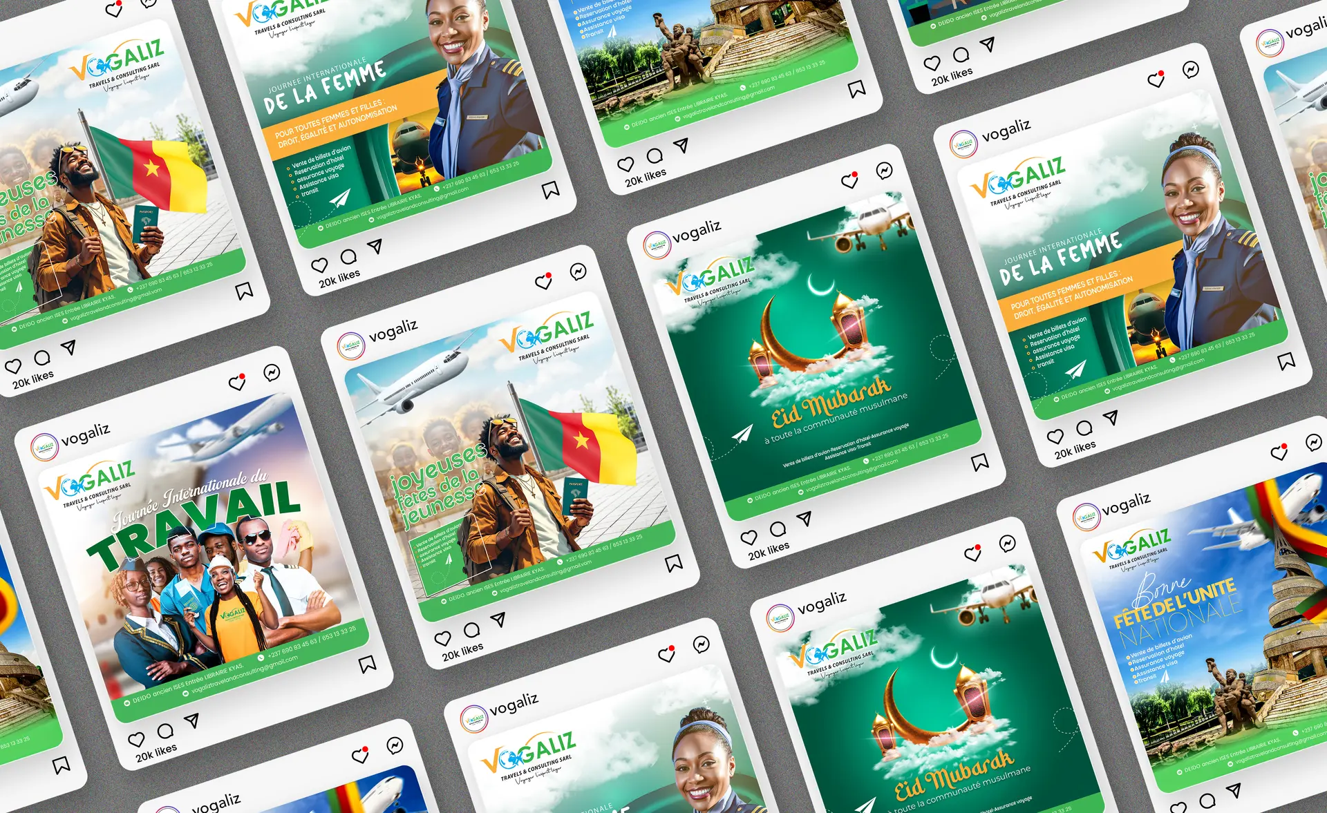 Identit� visuelle Vogaliz Travels